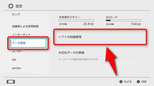 Nintendo Switch のdlソフトや体験版 セーブデータなどの削除方法 Plus1world