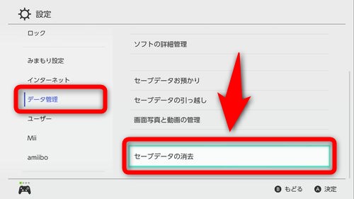 Nintendo Switch Dlソフトや体験版 セーブデータの削除方法 Plus1world