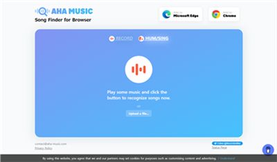「AHA Music」ウェブサイトのサムネイル画像