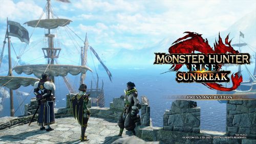 モンスターハンターライズ(サンブレイク)のタイトル画面