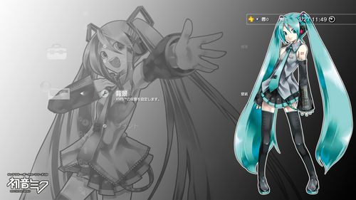 PS3で背景に指定できる画像は1枚のみ