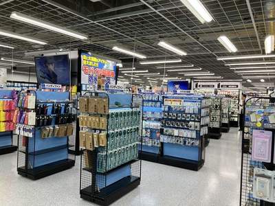 主に暑さ対策の商品が置かれたエリア