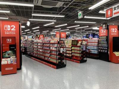 ゲーム売り場ではNintendo Switchシリーズの売り場が目立つ